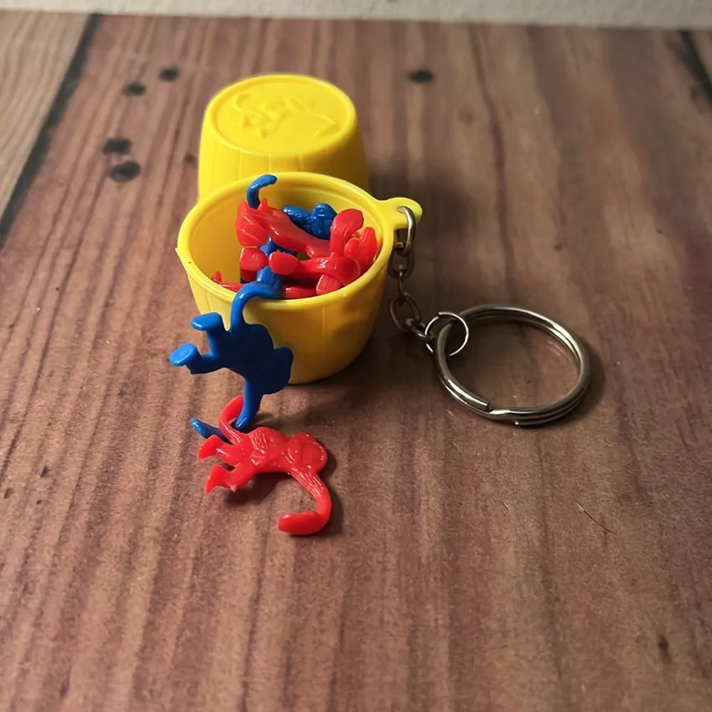 Vintage Monkey Barrel Keychain